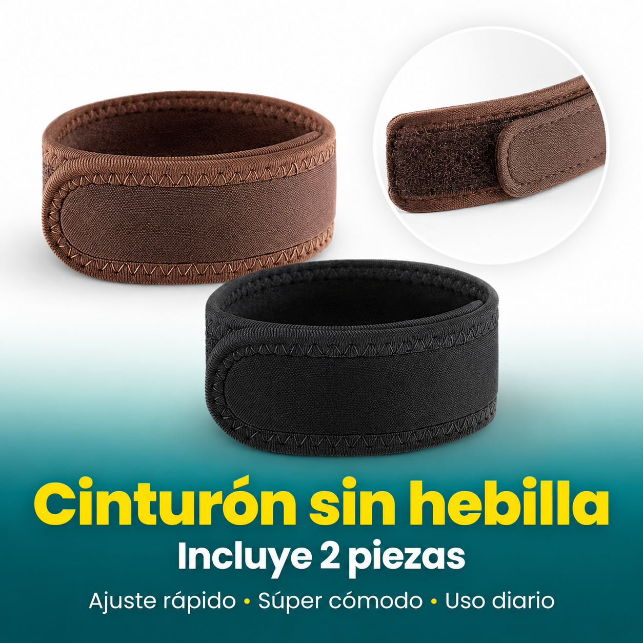 Correa Invisible Sin Hebilla 2x1